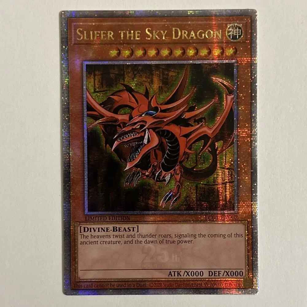 Slifer The Sky Dragon LC01-EN002 QCSR Attribute Error “Divino” Yugioh Tcg VLP!